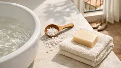 Pediluvio con sale e sapone neutro: il rituale semplice per piedi puliti e senza odori